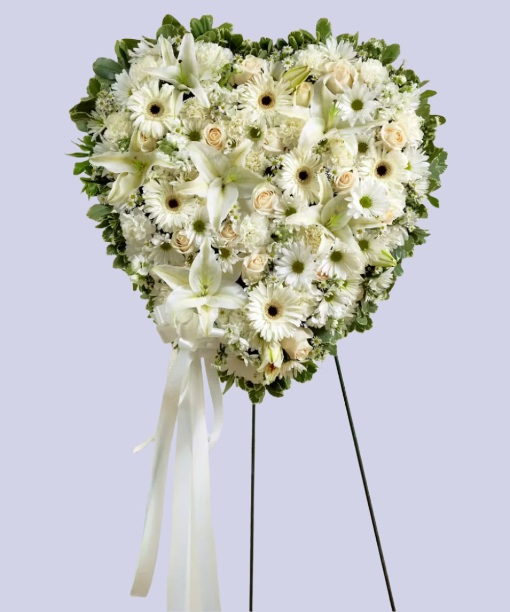 Mixed Flower Heart