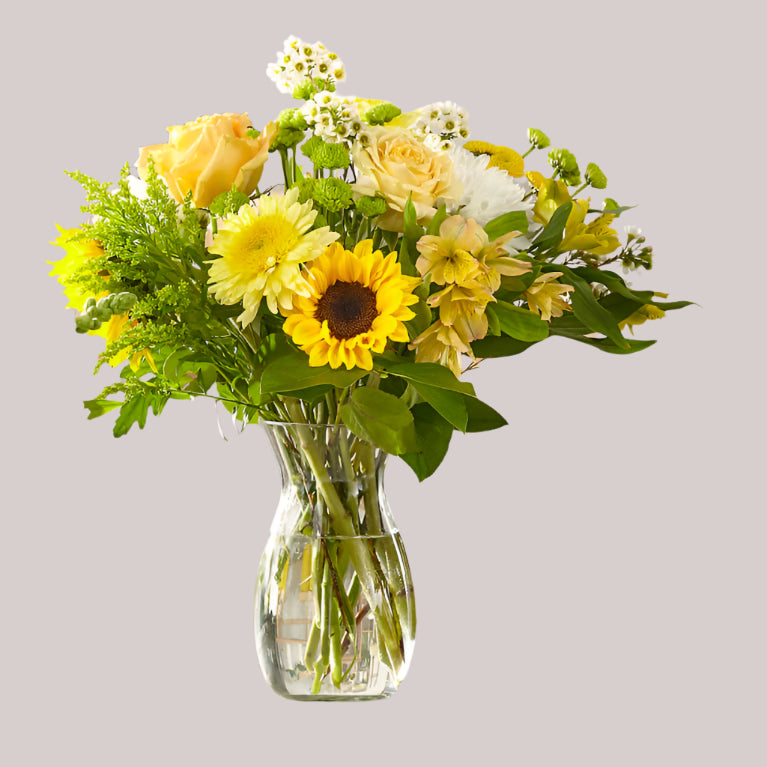 Yellow Garden Vase