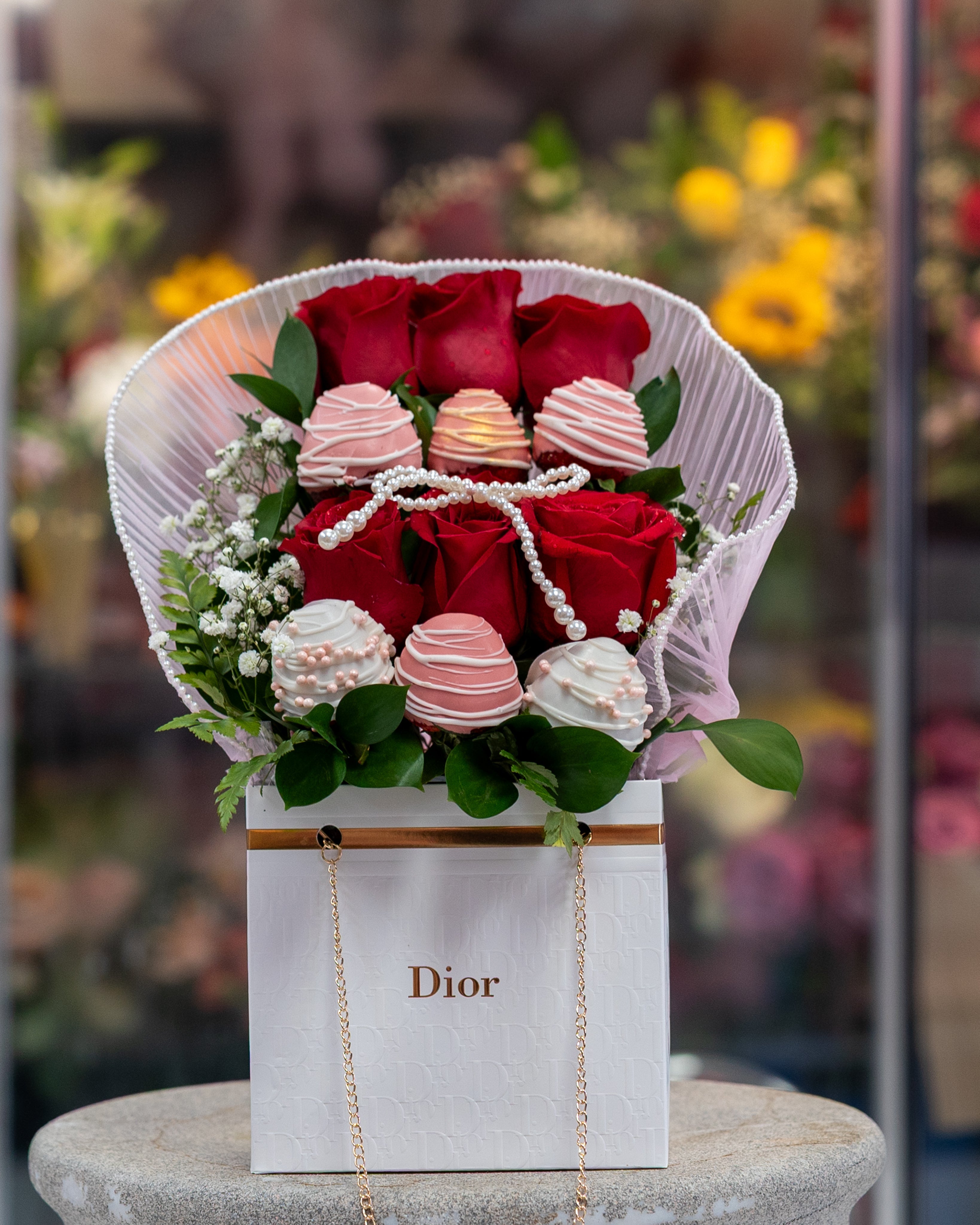 Flowers & Chocolate Strawberries